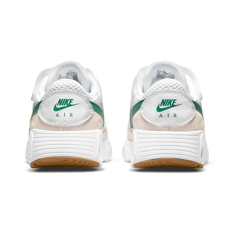 Nike Air Max SC Hook and loop Low top Running Shoes White Green Children Aged 3 7 Years Old Kids' CZ5356-104
