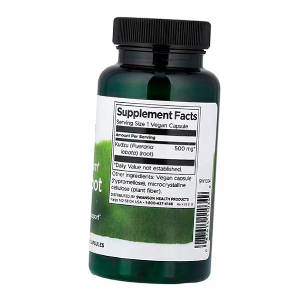 Кудзу Корень, Kudzu Root, Swanson 60капс (71280004)