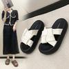 Fan Jieya платформа шлепанцы универсальные 24 весна и лето новая мода женская обувь сандалии на одной перемычке мягкая подошва износостойкие пляжные сандалии