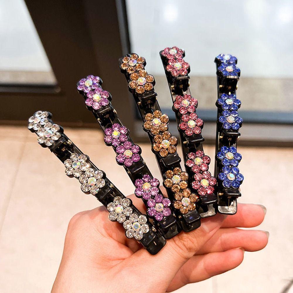 Каменные заколки для волос Заколка для волос с цветком Заколки для плетения волос Заколки для волос со стразами Заколка-невидимка Зажим-уточка