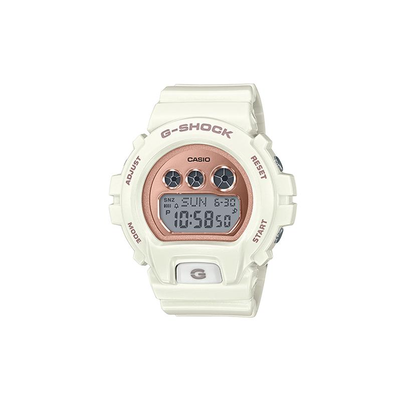 Casio Серия CASIO G-SHOCK противоударный и водонепроницаемый механизм кварцевый механизм ремешок из смолы японские и корейские часы женские часы золотой GMD-S6900MC-7
