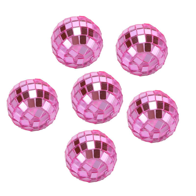 3см 6шт Зеркальные шары Вечеринка Блестящий шар Зеркальный Рождественский Лазерный Светоотражающий Стеклянный шар Диско Рождественская елка Украшения для дома