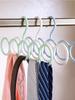 5 шт. Пластиковая прочная вешалка для брюк, многофункциональная вешалка, круглая, экономящая место, для хранения галстуков, шарфов, носков, вешалка для сушки белья