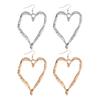1 Pair Love Earrings Retro Exaggerated Style Polished Zinc Alloy Hook Earrings Party Club Cosplay Hanging Earrings Ear Jewelry