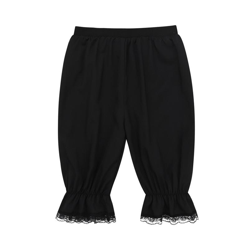 Викторианские панталоны для девочек с кружевной отделкой и эластичным поясом