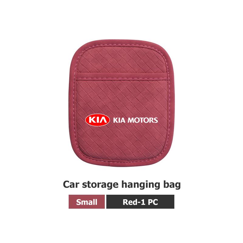 BBEC3 Car Center Console Side Paper Towel Key Storage Bag Pocket Organizer Bags For KIA Sorento Stinger Soul Spectra Niro Cadenza