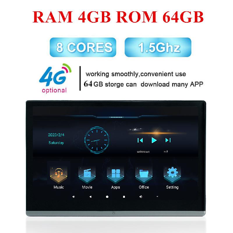 2 шт. 116" Android Wifi Автомобильный монитор на подголовник заднего сиденья ТВ Видео Мультимедийный плеер