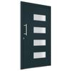 Exterior Door Aluminium and PVC Anthracite Grey 100 X 200 Cm