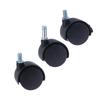 1Pair 1.5Inch Universal Wheel Swivel Caster Roller Wheel Furniture Office Chair Caster With Brake