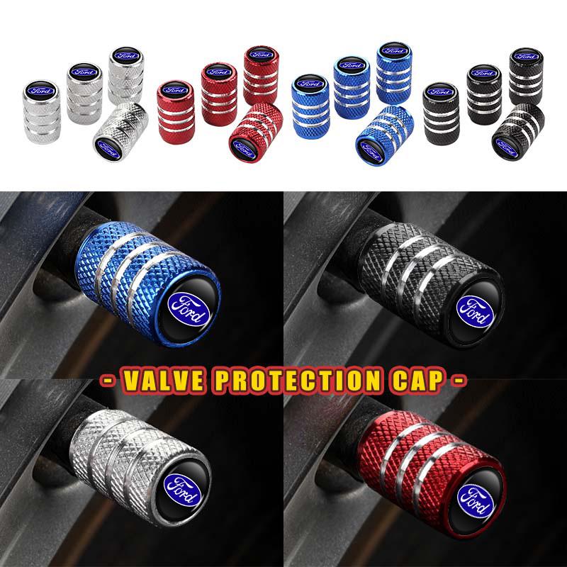 Universal Car Valve Stem Cap Checkered Aluminum Alloy Wheel Cover For Ford Escort KA Flex Everest KA Expedition Falcon Fusion qw99