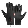 Ветрозащитные зимние плюшевые перчатки Теплые перчатки для сенсорного экрана Перчатки для езды на мотоцикле и велосипеде