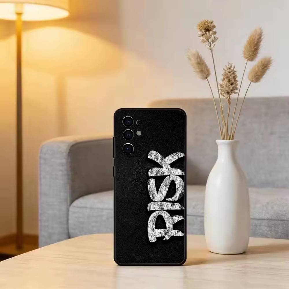Торговля Без Риска, Без Богатства Чехол Для Телефона Для Samsung S25,S24,S21,S22,S23,S30,Ultra,S20,Plus,Fe,Lite,Note,10,Черный Чехол