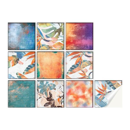 10 шт. настенная наклейка водонепроницаемая без остатка ПВХ абстрактный узор настенная наклейка товары для дома