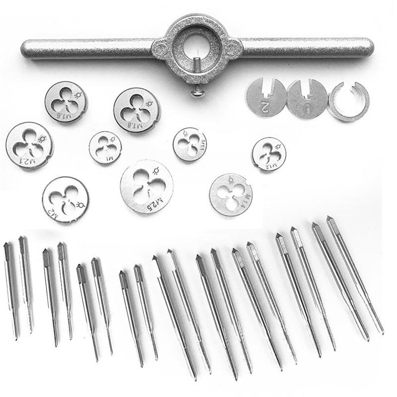 31Pcs Mini HSS Tap and Die Set (Metric) for Model Making Watchmaker Small Engineering Work