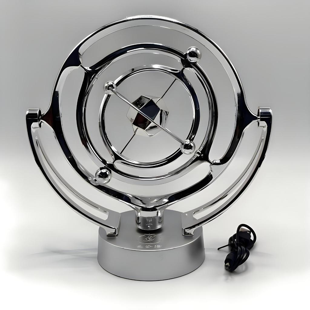 Perpetual Motion Desktop Model: Rotating Magnetic Swing Globe Orbit Ornament