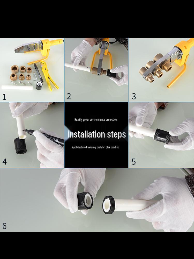 Полностью пластиковый переходник PPR для труб PE/PERT для подогрева пола