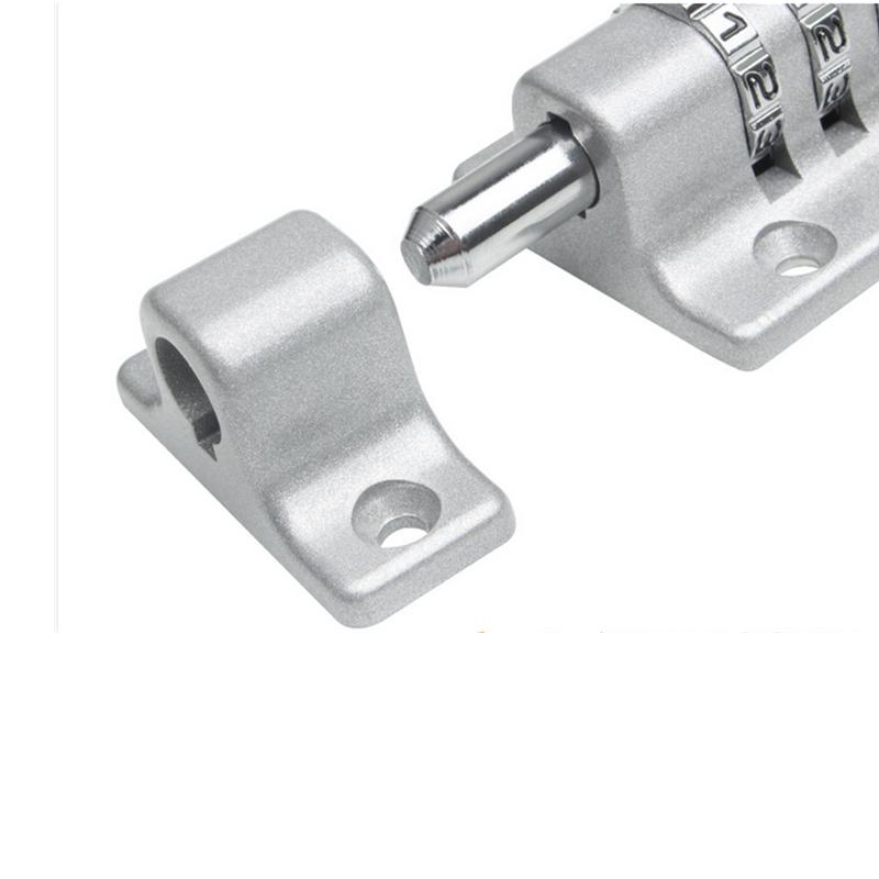 Замок с паролем, черный, серебристый болт, металлическая дверная защелка, противоугонная безопасность, комбинированный цифровой замок, уличная фурнитура для деревянных ворот дома