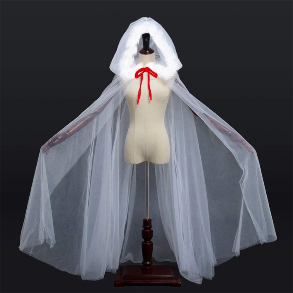 150cm/59in Red Riding Hood Polyester Cosplay Costume Cape Witch Wizard Hooded Cloak Christmas