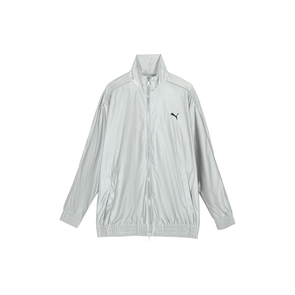 Puma Borussia Dortmund T7 Oversized Metallic Track Jacket Unisex Jacket Light-Gray 627195-01