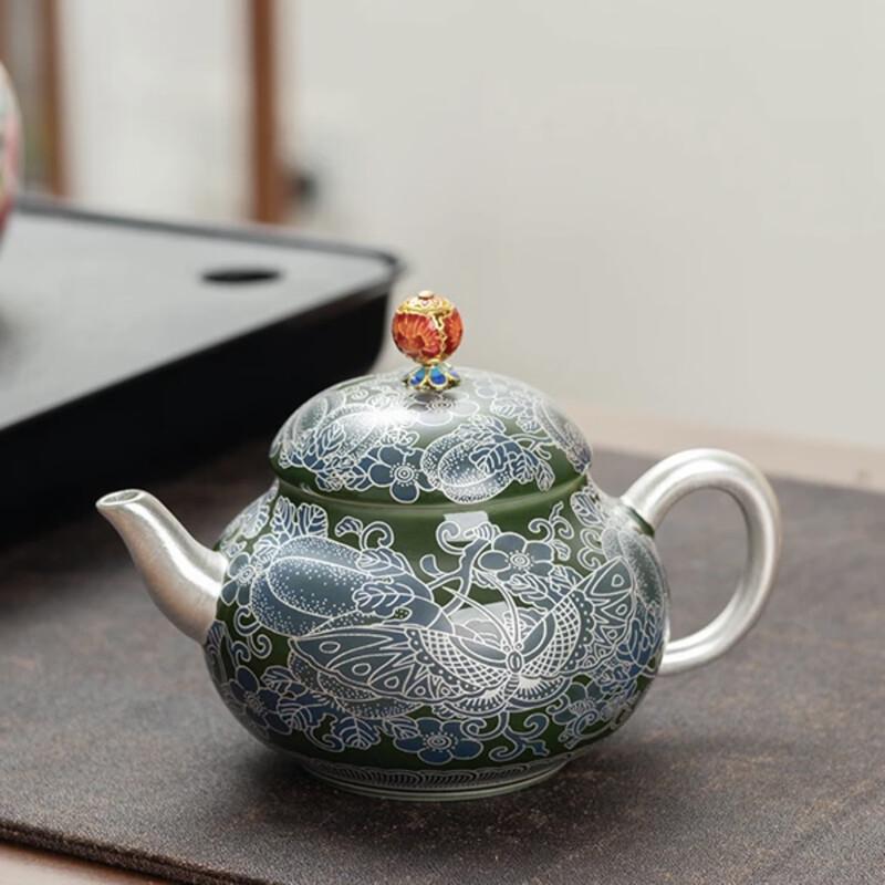 Chaxun Butterfly Loves Flowers Hand-Painted Ceramic Tea Set