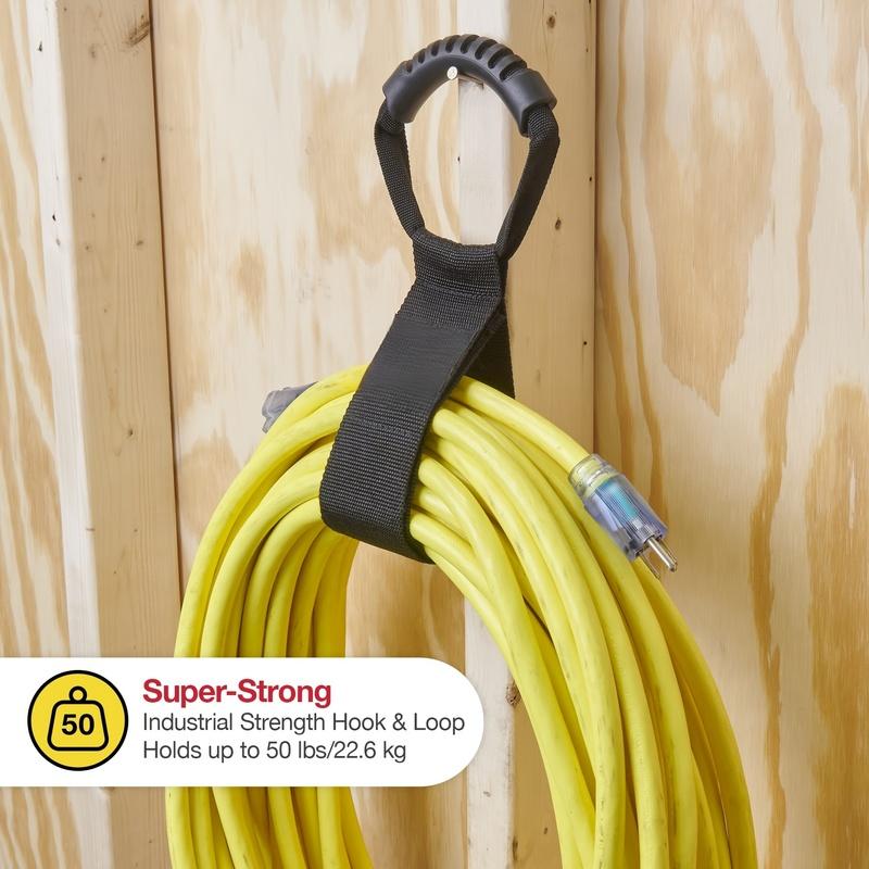 Extension Cord Organizer, Multipurpose Heavy-Duty Storage Strap With Handle, Fit Garages, RV And Boat Storage And Organization