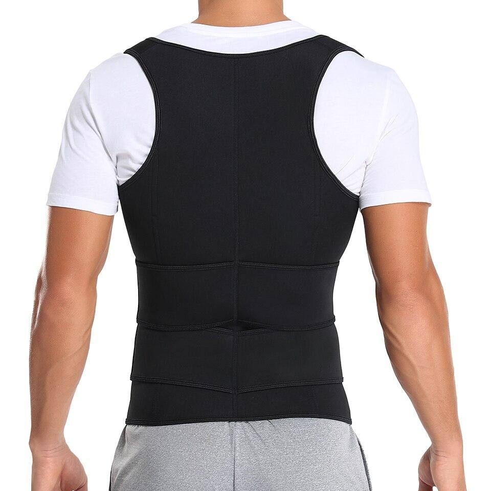 Men Waist Trainer Sweat Vest Corset Sauna Suit Slimming Body Shaper Workout Tank Tops Tummy Control Shapewear Compression Shirt