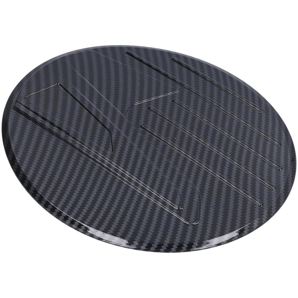Fuel Tank Cover Trim Gas Cap Lid Carbon Fiber Style Decoration for Mazda CX 30 2020 2021