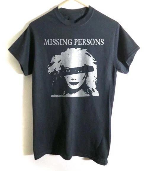 Missing Persons Band World Tour Cotton Black Full Size Unisex Shirt Cl306