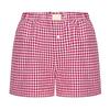 Women's High Waisted Casual Elastic Loose Retro Checkered Shorts