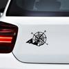 Mountain Compass Fashion Laser Car Sticker Auto Body Styling Decoration Decal Rear Windshield Stickers Auto Exterior Accessories