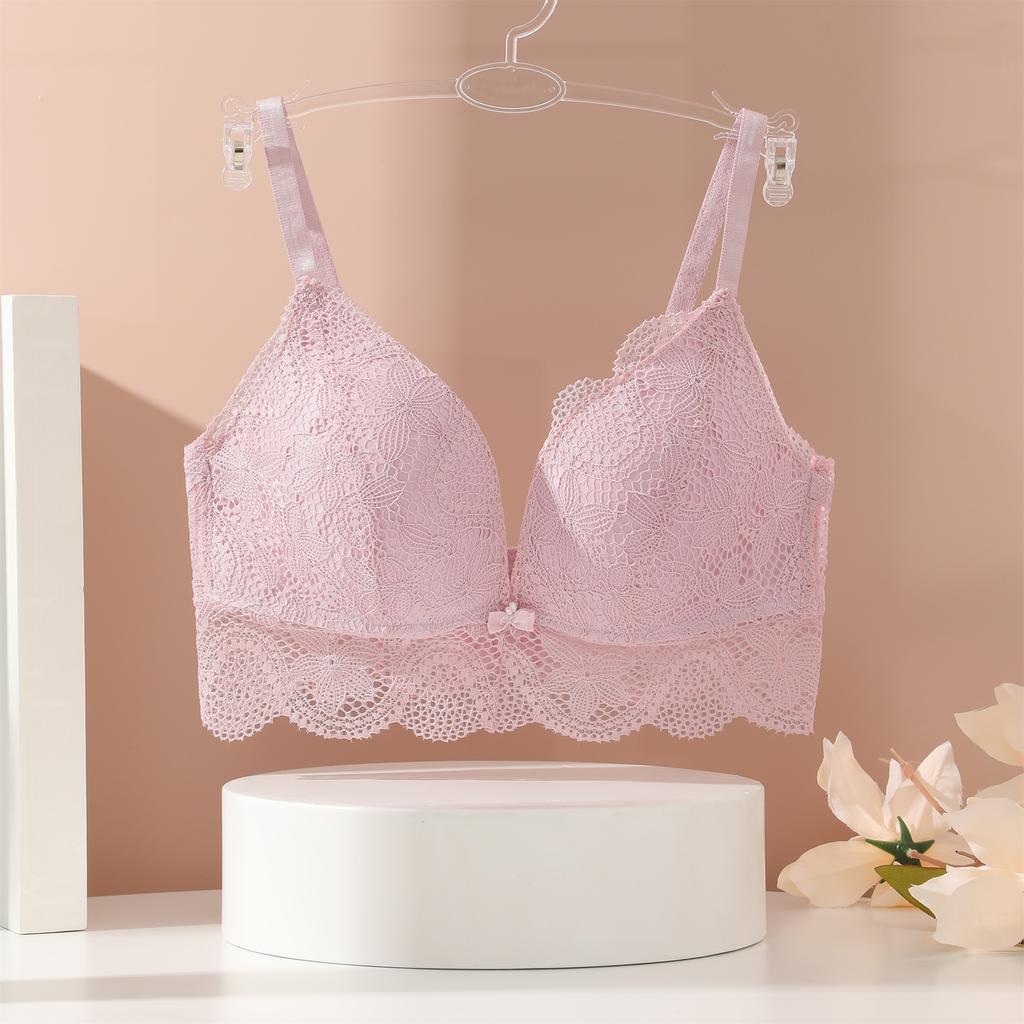 Цветочный кружевной бюстгальтер женский сексуальный глубокий V-образный вырез бюстгальтер без косточек регулируемые бретели бюстгальтер пуш-ап без стали нижнее белье женское мягкое нижнее белье