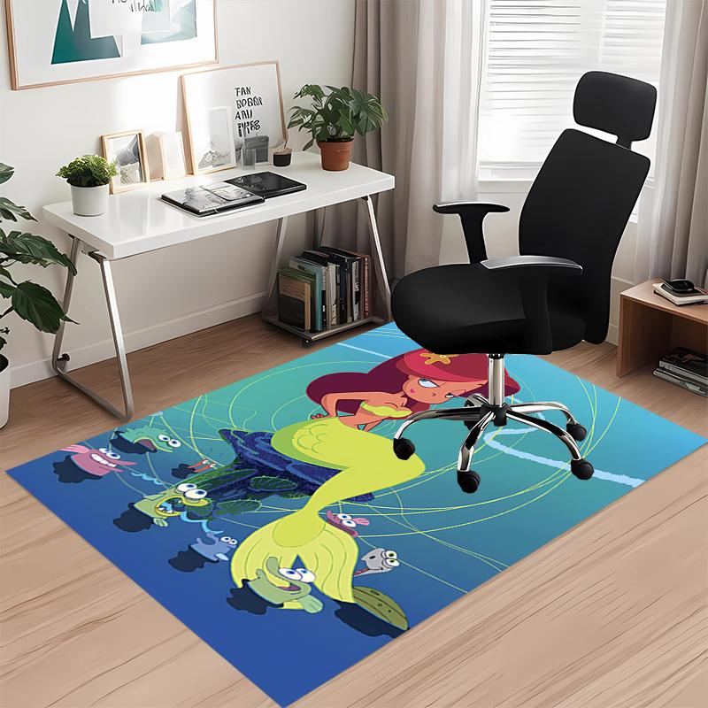 Zig & Sharko Printed Carpetrugfor Office Chair Living Room Bedroom Kitchen Room Decor Gifts