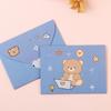 Ins Decoration Letter Paper Foldable Cartoon Greeting Card Blessing Thank Envelope  New Year Gift