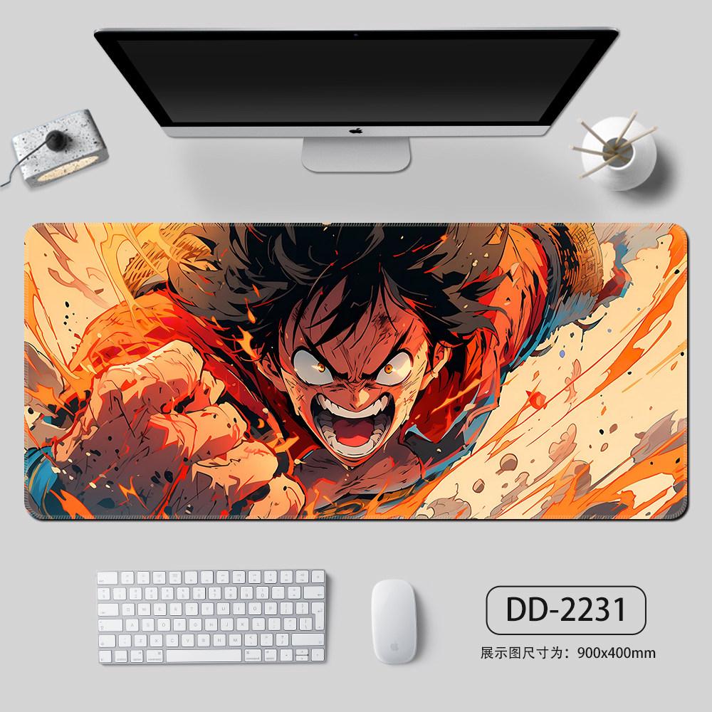 Artistic Ink Wash One Piece Luffy Gear Anime Mouse Pad Extended Large Desk Mat NonSlip AntiDirt Gaming Pad for Home Office