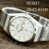 Б/у [Операция/Оригинальный браслет] SEIKO/SEIKO GRAND QUARTZ/Grand Quartz День-Дата Белый циферблат/Алмазная пыль Сделано Suwa Seikosha Изготовлено в Июне