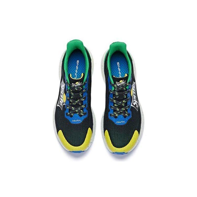 Anta X Sprite Баскетбольные кроссовки Low Женские Черный Зеленый Желтый 122025520-14