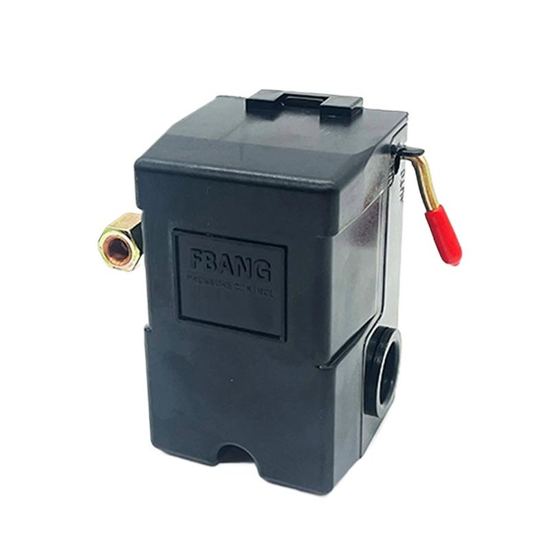 Переключатель давления воздуха для компрессора, 4 порта, 95-120 PSI, 16-20 А, безопасный выключатель компрессора, запасные части для компрессора