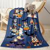 Halloween Costume Parade Blanket Comfortable Suitable for Office Seaside Livingroom Four Seasons Multipurpose Digital Print
