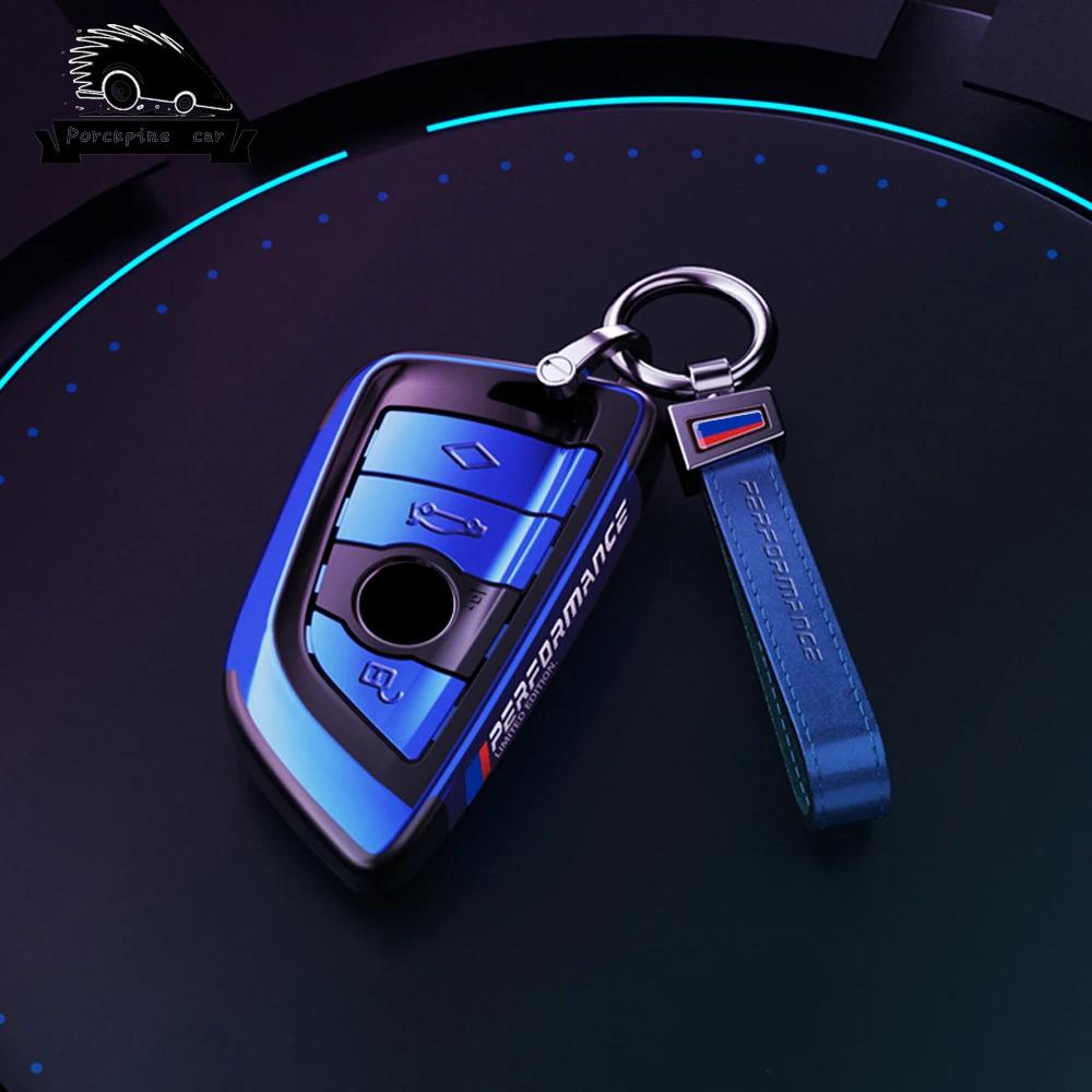 BBKJ7 PC plating Car Remote Key Case Cover Shell Fob For BMW X1 X3 X4 X5 X6 F15 F16 G30 G20 3 5 7 Series G01 G02 G05 G11 G32 F48 F39