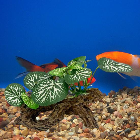 Fish Tank Decoration Artificial Plant Aquarium Ornament Fish Tank Accessory Aquatic Decor for Betta Fish Smaller Reptiles