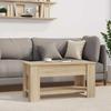 Coffee Table Sonoma Oak 101 x 49 x 52 cm Engineered Wood