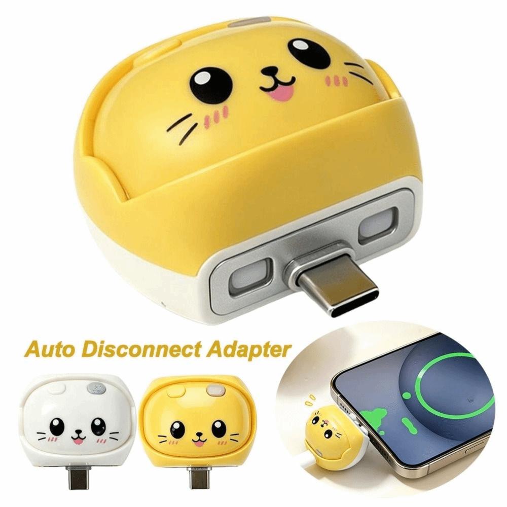 Cartoon Cat Auto Disconnect Adapter Auto Disconnect Charging Protector Daily Commute