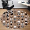 1pc French Bulldog Pattern Carpet for Office Non Slip, Round Carpet, Soft & Comfortable, Carpet for Office, Lightweight Round Floor Mat