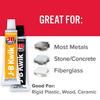 J-B Weld 8276 KwikWeld Quick Setting Steel Reinforced Epoxy Dark
