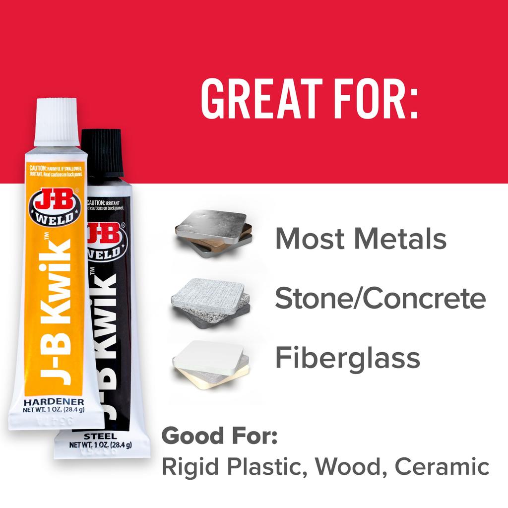 J-B Weld 8276 KwikWeld Quick Setting Steel Reinforced Epoxy Dark