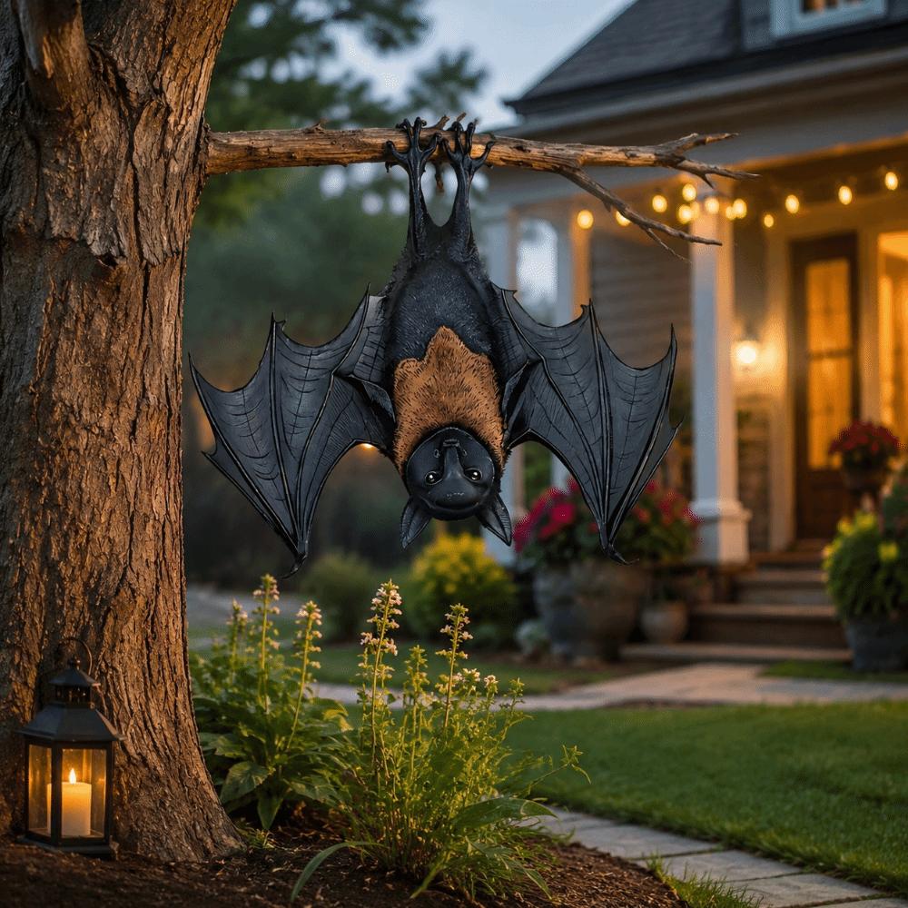 Iron Halloween Bat Decoration Gothic Style Bat Pendant Home Decoration Courtyard Decoration
