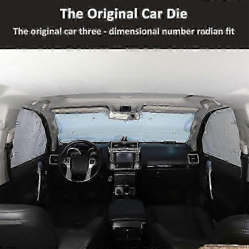 8-Piece Land Cruiser Prado Car Window Windshield Sunshade Set