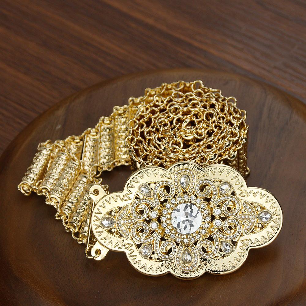 Gold Bridal Belt Metal Waist Chain Ethnic Wedding Jewelry