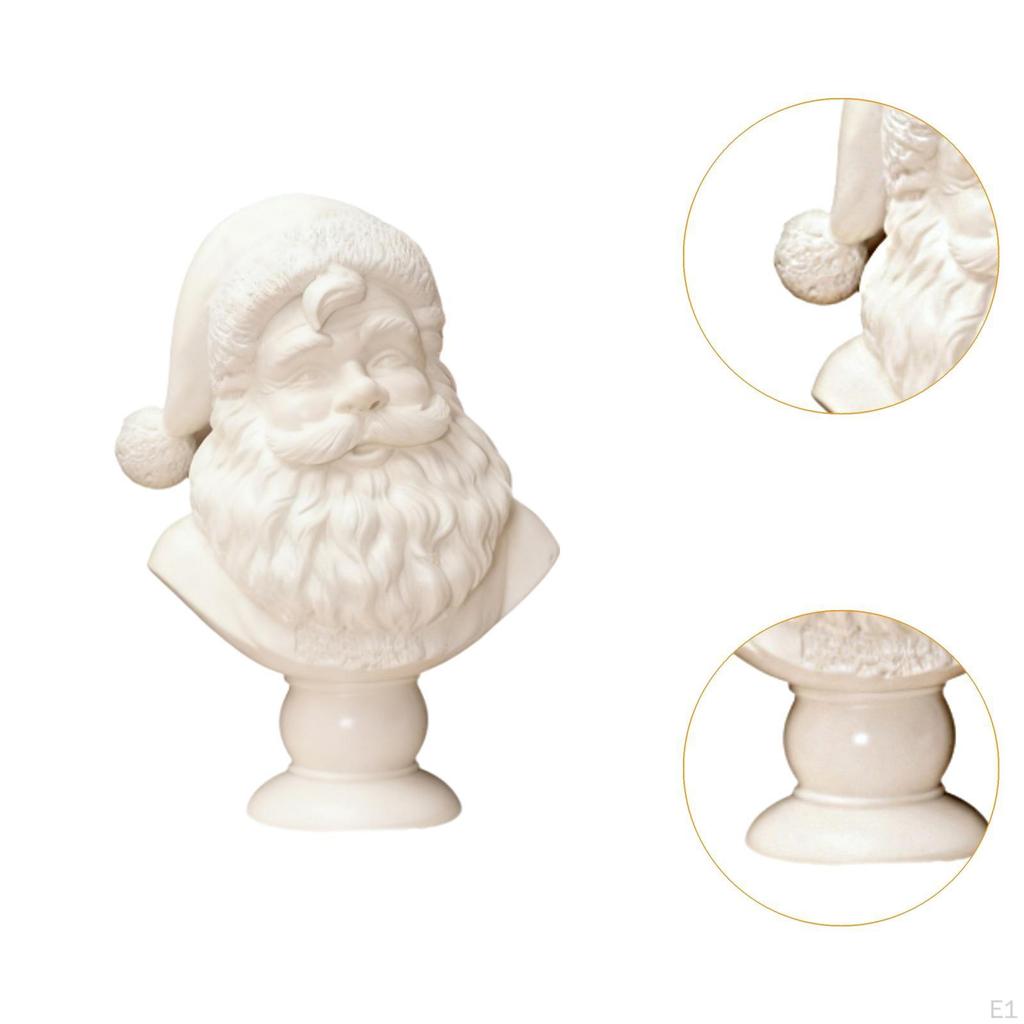 Santa Figure Christmas Decoration Collection Party Supplies Traditional Claus Statue Half Body