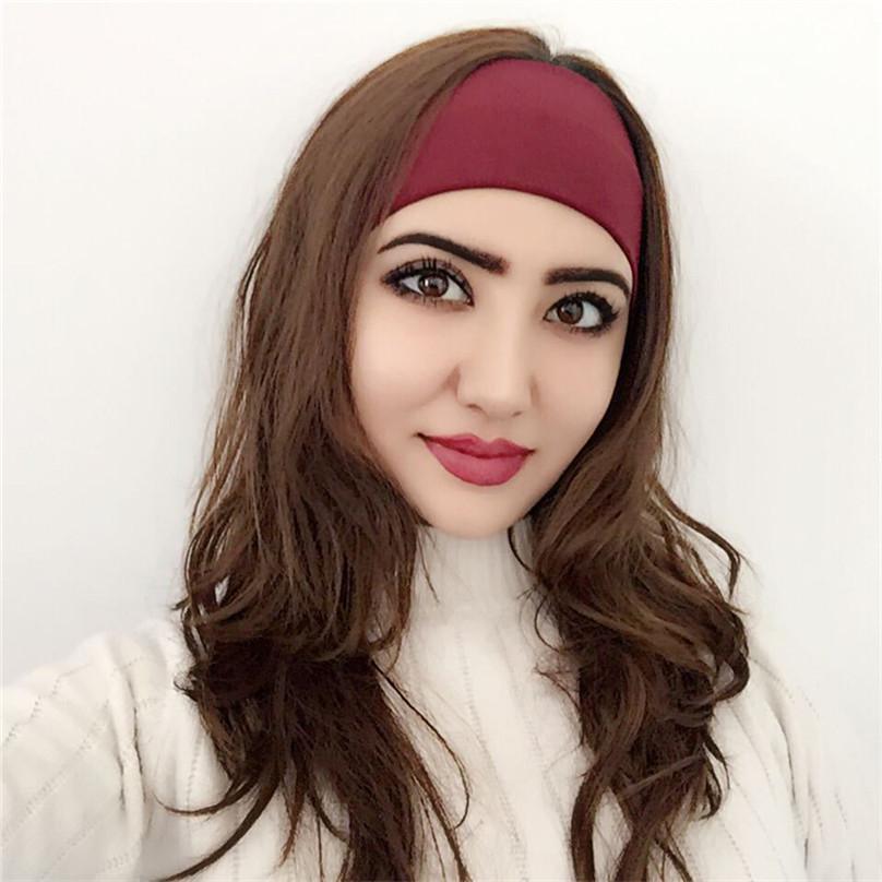 Fashion Exquisite Women Hair Accessories Headband Solid Color Hairbands Korean Soft Head Band Girl Sport Turban